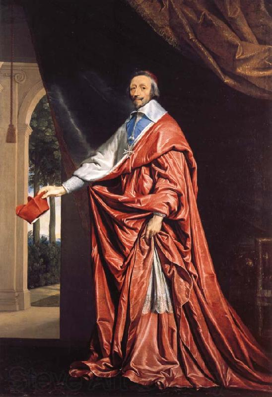 Philippe de Champaigne Cardinal Richelieu Norge oil painting art